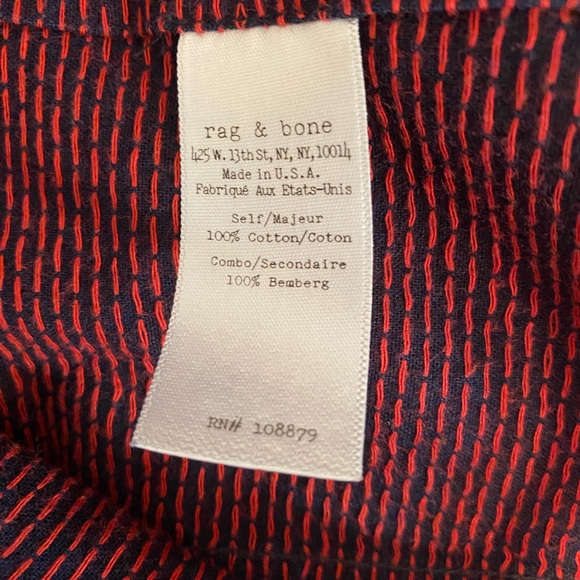 RAG & BONE Men’s Button Down Shirt Sz M - Picture 7 of 9